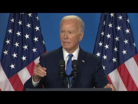Joe Biden discusses NATO during his press conference