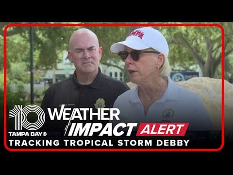 Tampa city leaders urge residents to be prepared for Tropical Storm Debby