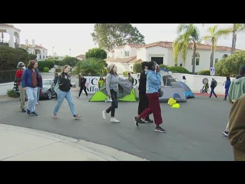 UC Grad students protest outside home of Chair of Regents