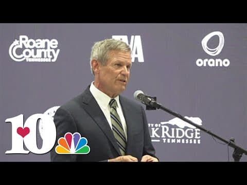 Gov. Bill Lee speaks on 'Project IKE,' a multi-billion dollar partnership in Oak Ridge