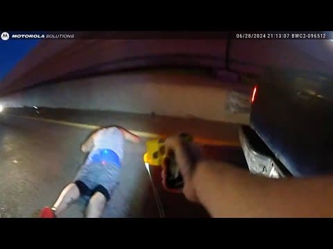 Watch: Police chase ends with suspect tasered on a major highway in Fort Worth, officials say