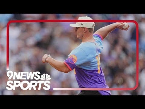 Bo Nix throws a perfect strike before Rockies game