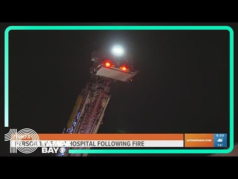 1 person hospitalized after fire at Tampa apartment complex