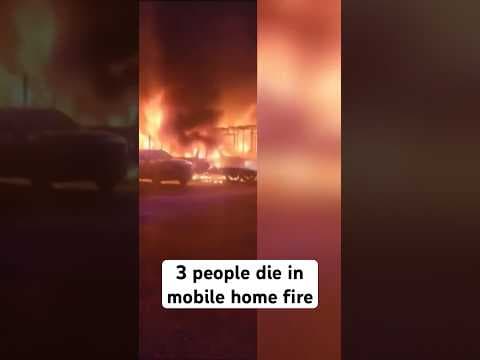 Man, two children die in mobile home fire
