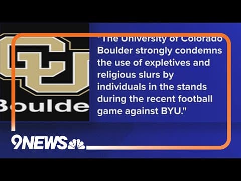 CU Boulder condemns chant from game against BYU