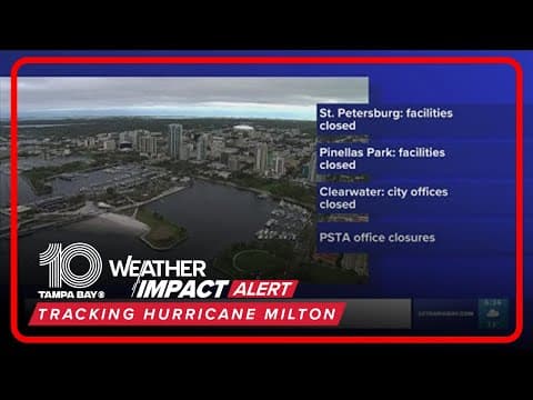 Tampa Bay businesses, services closing ahead of Milton