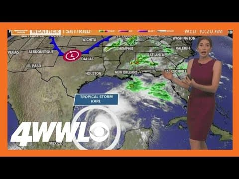 Wednesday noon tropical update: Karl strengthens