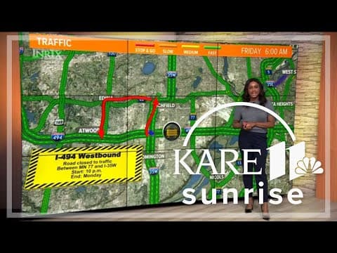 Construction closes I-494 in Bloomington; Here's your detour