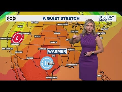 DFW Weather: Rising temps, rain-free week ahead