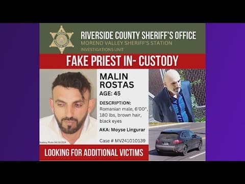 Fake priest accused of stealing from Houston-area church arrested in California