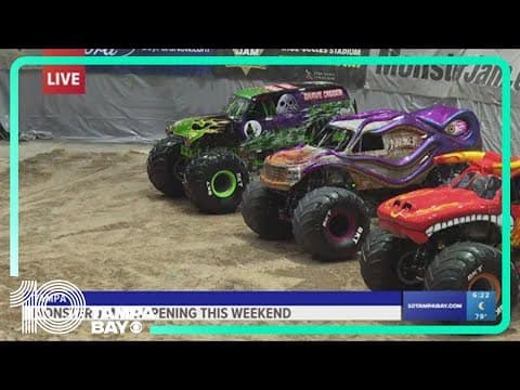 Monster Jam happening this weekend at Amalie Arena