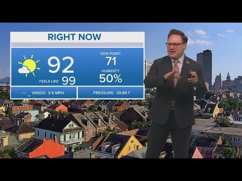 New Orleans Weather: Little hotter, more humid heading toward the weekend