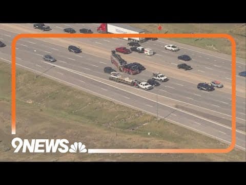Driver hit and killed by tire on Interstate 25 in Lone Tree, Colorado
