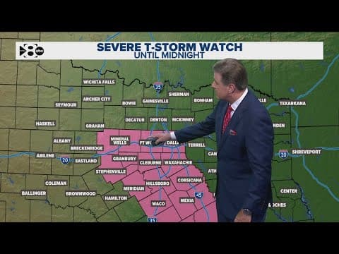 DFW Weather | Severe Thunderstorm Watch in effect until midnight, 14 day forecast
