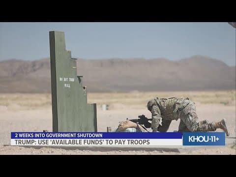 President Trump directs Defense Secretary Hegseth to use 'available funds' to pay troops