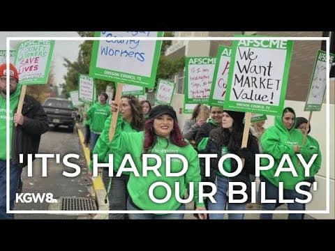 Day 1 of Yamhill County workers strike begins