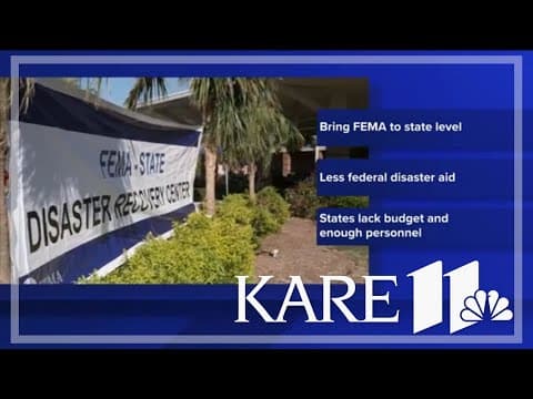 Trump says he plans to phase out FEMA after 2025 hurricane season