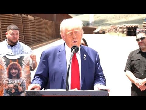 Donald Trump speaks at the U.S.-Mexico border (Aug. 22, 2024)