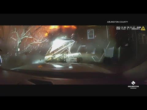 Shocking new video shows home explosion in Arlington, Virginia