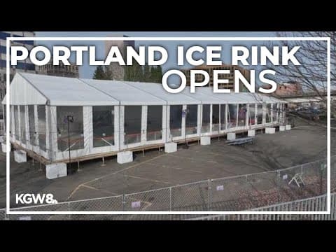 Pop-up ice rink in Downtown Portland opens for holidays