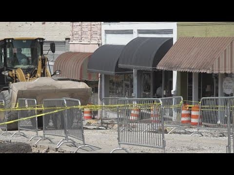 Construction in historic downtown Clinton causes confusion for shoppers