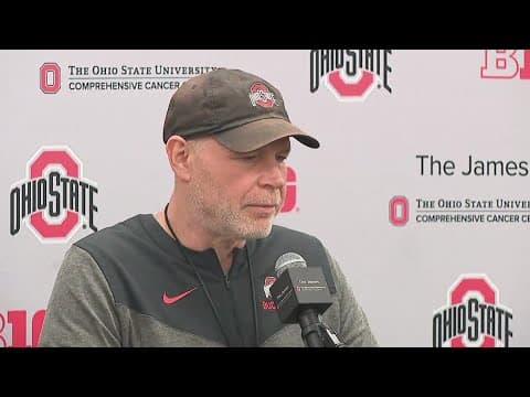 Ohio State defensive coordinator Jim Knowles discusses start of spring practices