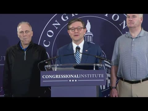 House Speaker Mike Johnson Speaks As Government Shutdown Continues