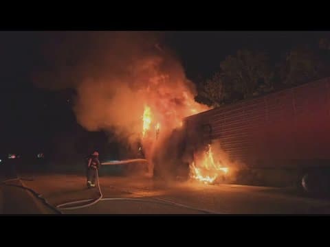 18-wheeler fire closes I-59 at exit 5A