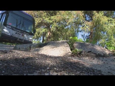 Dangerous debris along Tullis Drive in New Orleans