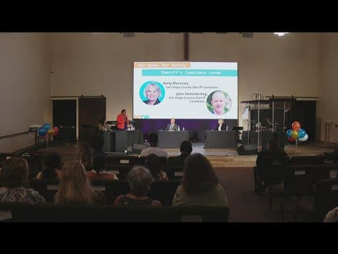 Who are the two candidates vying for San Diego County Sheriff?
