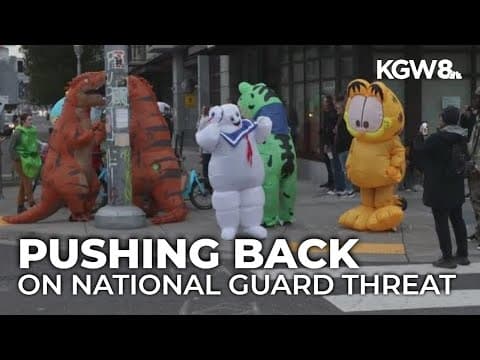 Oregon delegation, protesters push back on Trump’s National Guard threat