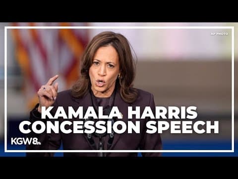 Kamala Harris concession speech: 'When we lose an election, we accept the results'