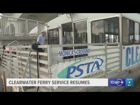 Clearwater Ferry service resumes operations for the first time since deadly crash