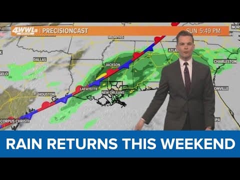 New Orleans Weather: Mostly dry week, rain returns this weekend