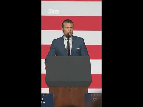 Trump, Hegseth address U.S. military leaders