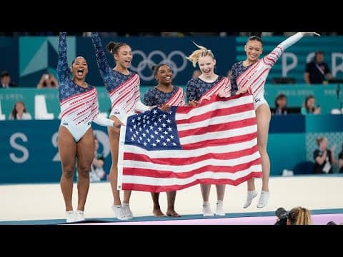 Simone Biles and Team USA win gold in team gymnastics at 2024 Paris Olympics