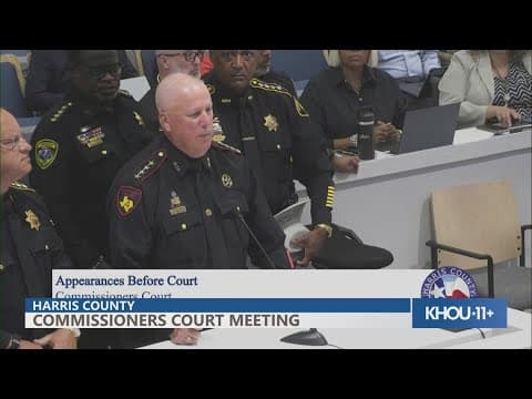 Pct. 4 Constable Mark Herman spoke in commissioners court about deadly shooting