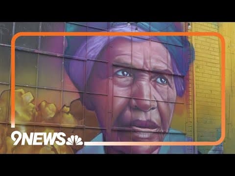 Denver artist creates Juneteenth mural