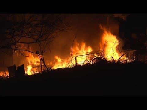 Fire burns through homeless encampment weeks after neighbors raise concerns