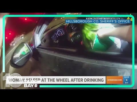 Hillsborough County deputies find woman sleeping in car after drinking & driving