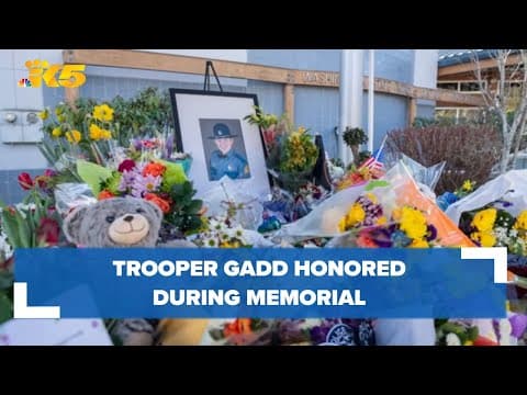 State Trooper Chris Gadd honored during memorial