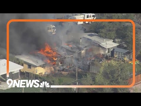 RAW: House fire leads to large plume of smoke off US 36 in Westminster