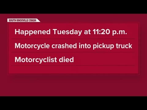 Motorcyclist dead after fatal crash in South Knoxville