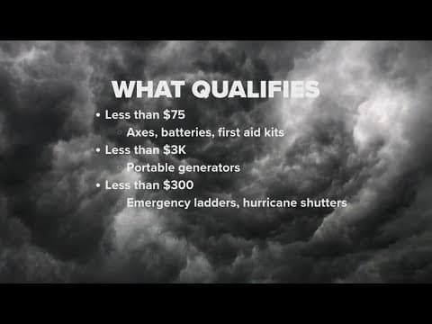 Texas waives sales taxes for storm supplies