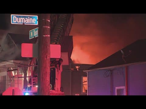 New Orleans firefighters battling house fire in Treme
