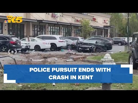 Suspect leads police on chase, crashes in Kent