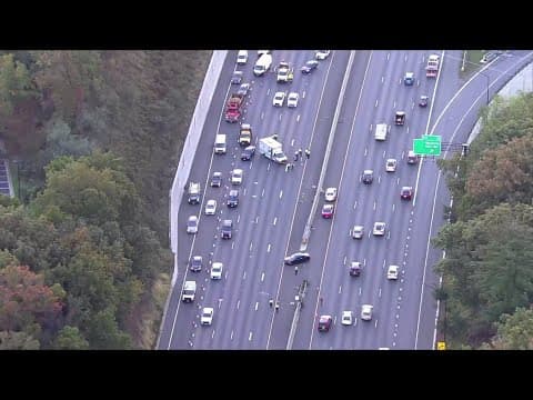 Officer critically injured in crash on I-270
