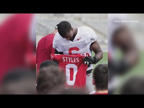 LB Sonny Styles becomes 6th Buckeye to receive Block O jersey