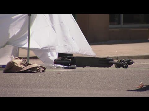 Person on scooter hit and killed in downtown Denver
