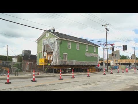 Historic 'Green Building' in Westfield moved to new location